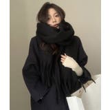 アソート フリンジマフラー ソリッド チェック 大判 | Axis | 詳細画像1 