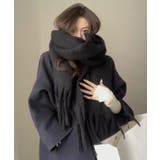 アソート フリンジマフラー ソリッド チェック 大判 | Axis | 詳細画像2 