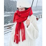 アソート フリンジマフラー ソリッド チェック 大判 | Axis | 詳細画像7 