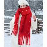 アソート フリンジマフラー ソリッド チェック 大判 | Axis | 詳細画像8 