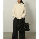 衿付きリブニットカーディガン | Axis | 詳細画像3 