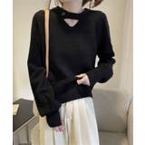 ボタン付きデザインニットプルオーバー | Axis | 詳細画像1 