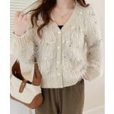 ラメ入りシャギーカーディガン | Axis | 詳細画像3 