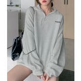 ワンポイント刺繍入り ハーフジップスウェット | Axis | 詳細画像1 