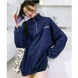 ワンポイント刺繍入り ハーフジップスウェット | Axis | 詳細画像10 