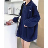 ワンポイント刺繍入り ハーフジップスウェット | Axis | 詳細画像11 