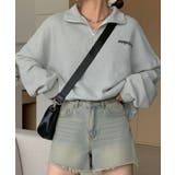 ワンポイント刺繍入り ハーフジップスウェット | Axis | 詳細画像2 