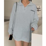 ワンポイント刺繍入り ハーフジップスウェット | Axis | 詳細画像4 