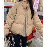 ベージュ | 中綿スタンドジャケット | Axis