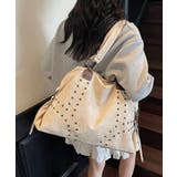 ベージュ | スタッズヴィンテージショルダーバッグ | Axis