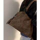 ブラウン | スタッズヴィンテージショルダーバッグ | Axis