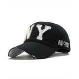 ブラック | ロゴ刺繍ピグメントキャップ | Axis