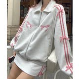 リボン付きスウエットZIPトップス | Axis | 詳細画像3 