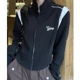 ブラック | ショルダー切り替えZIPジャケット | Axis