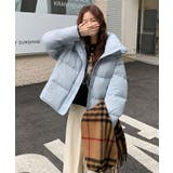 ブルー | 中綿フードジャケット | Axis