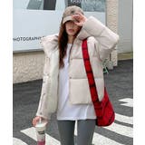 ホワイト | 中綿フードジャケット | Axis