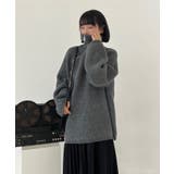 アシンメトリーZIPニット | Axis | 詳細画像2 