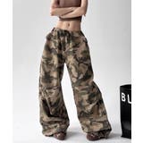 カモフラ柄ドロストワイドパンツ | Axis | 詳細画像3 