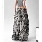 カモフラ柄ドロストワイドパンツ | Axis | 詳細画像5 