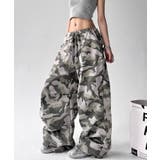 カモフラ柄ドロストワイドパンツ | Axis | 詳細画像6 