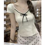 リボンレース デザインコンパクトトップス | Axis | 詳細画像2 