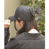 黒 | バックリボンキャップ | axes femme