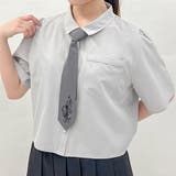 グレー | ネクタイ付ショートシャツ | axes femme