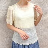 生成り | 袖ギャザーシアーインナー | axes femme