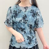 ブルーグリーン | 袖ギャザーシアーインナー | axes femme