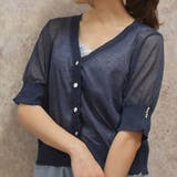 紺 | ラメシアーニットカーデ | axes femme
