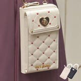 ハート刺繍スマホポシェット | axes femme | 詳細画像1