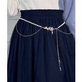 シルバー | スノークリスタルパールベルト | axes femme