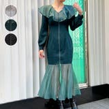 シアーフリルマーメイドワンピース | axes femme | 詳細画像1