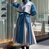 チェック×パッチワークワンピース | axes femme | 詳細画像1