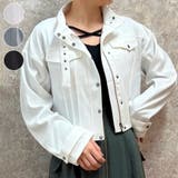 ベルト付ショートブルゾン | axes femme | 詳細画像1