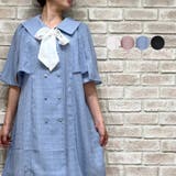 リボン付セーラー襟ワンピース | axes femme | 詳細画像1