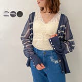 シアーカーディガン | axes femme | 詳細画像1