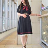 リボン付セーラーワンピース[品番：IGAW0002051]｜axes femme