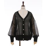 黒 | シアーカーディガン | axes femme