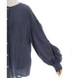 フリル袖ロングシャツ | axes femme | 詳細画像15