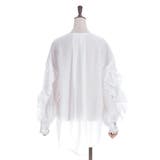 フリル袖ロングシャツ | axes femme | 詳細画像18