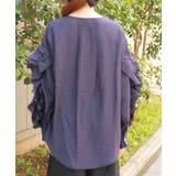フリル袖ロングシャツ | axes femme | 詳細画像5