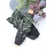 黒 | スズラン刺繍晴雨兼用折傘 | axes femme