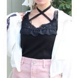 黒 | ストラップカップ付タンク | axes femme