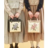 ローズ刺繍スクエアバッグ | axes femme | 詳細画像2