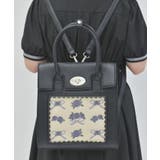 黒 | ローズ×リボン刺繍バッグ | axes femme