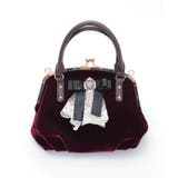 カメオ付リボンベロアバッグ | axes femme | 詳細画像2