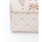 リボン刺繍キルトボストン | axes femme | 詳細画像17 