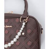 チャーム付ローズキルトバッグ | axes femme | 詳細画像7 