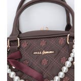 チャーム付ローズキルトバッグ | axes femme | 詳細画像9 